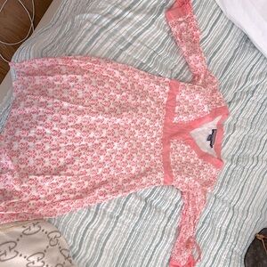 Vvines❤️size 2-pink seahorse print lined tunic ❤️